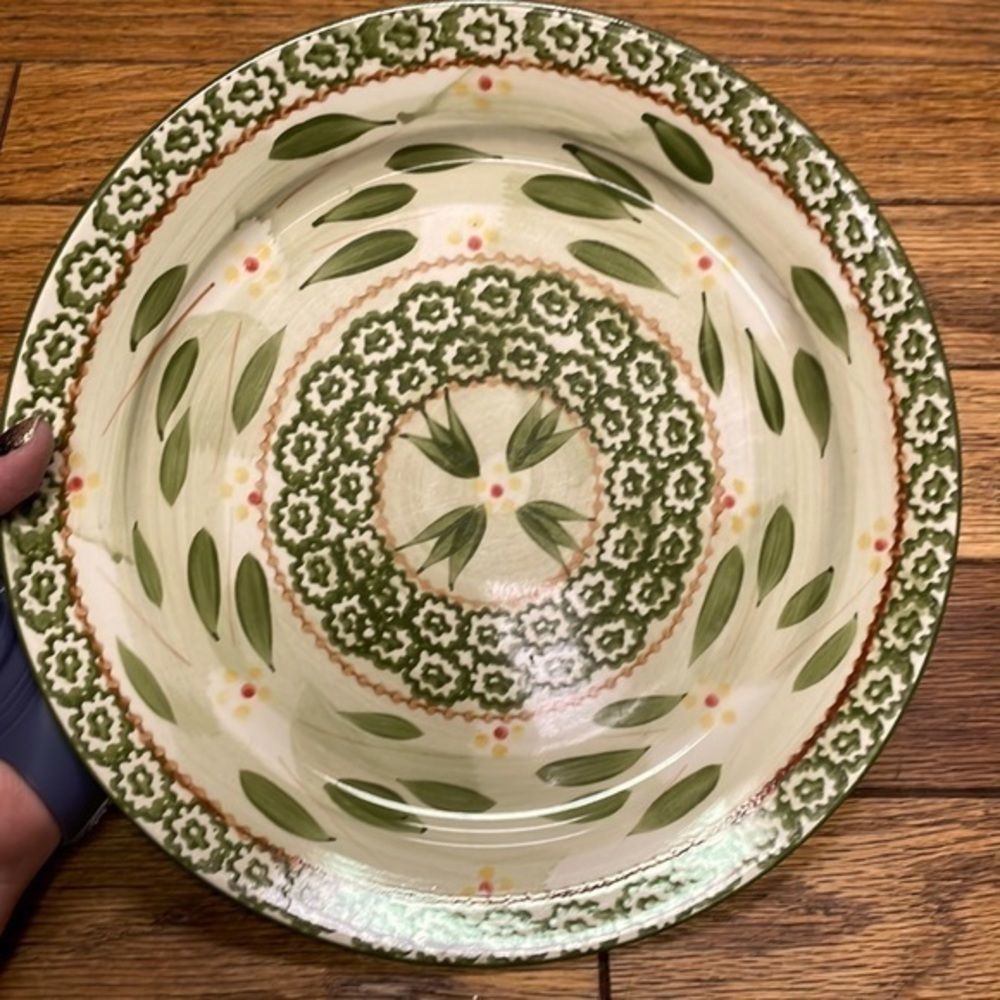 Temptations dinnerware old world green 7.5 inch bowl salad bowl soup bowl